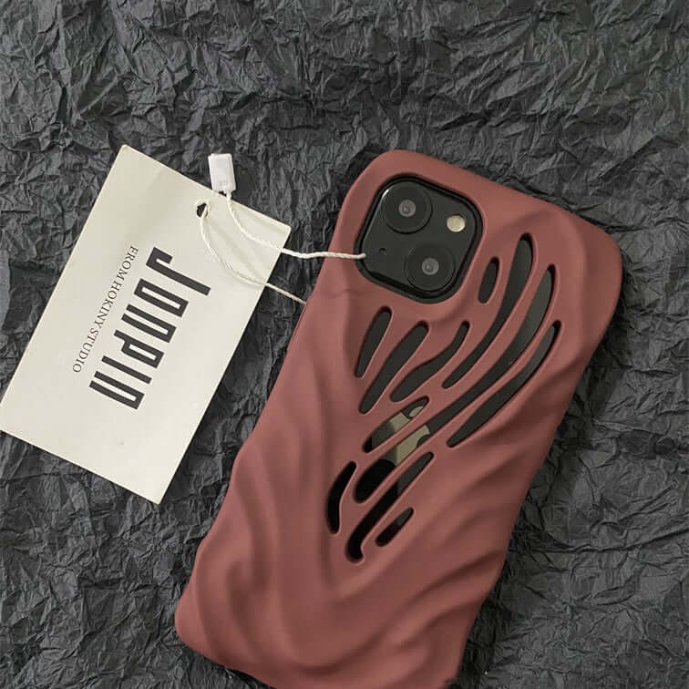 CUTTING-EDGE TECHNOLOGY titanium gray wind hollow phone case