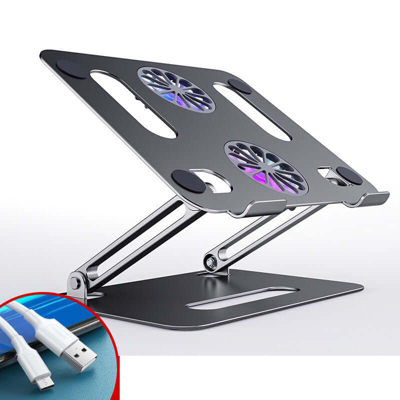 CUTTING-EDGE TECHNOLOGY foldable aluminum alloy desktop laptop stand
