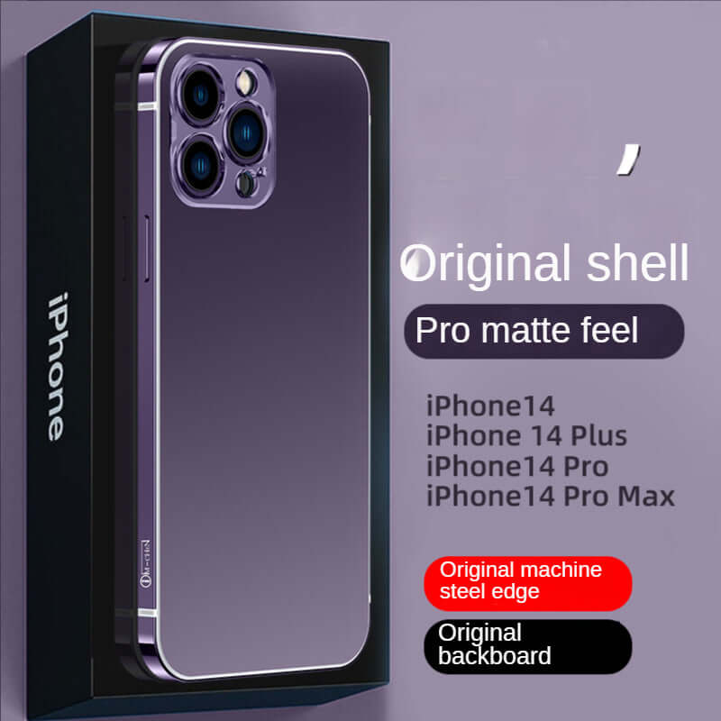 CUTTING-EDGE TECHNOLOGY Stainless Steel iPhone Case 14/13/12