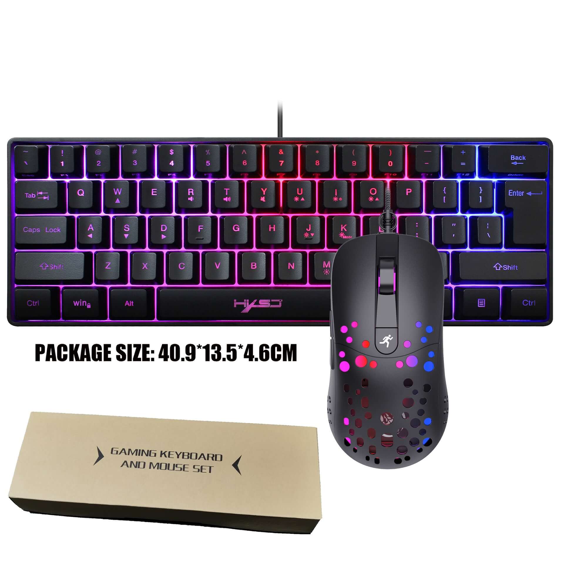 RGB Gaming Membrane Keyboard with Shortcuts
