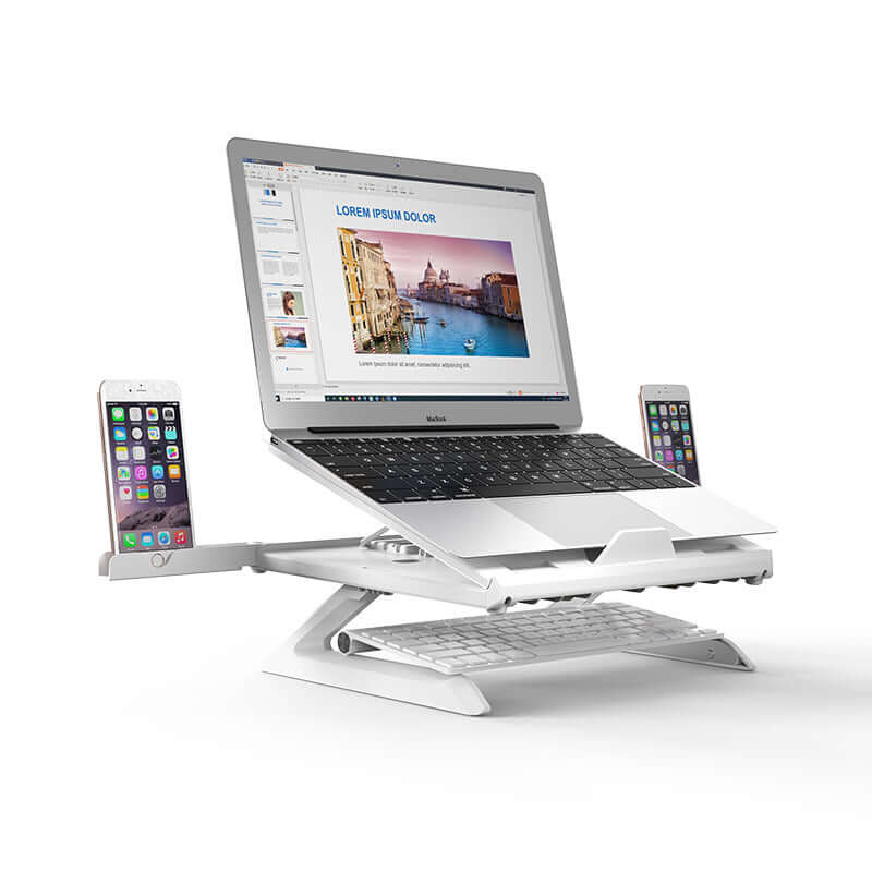 CUTTING-EDGE TECHNOLOGY multi-functional adjustable laptop stand with aluminum base
