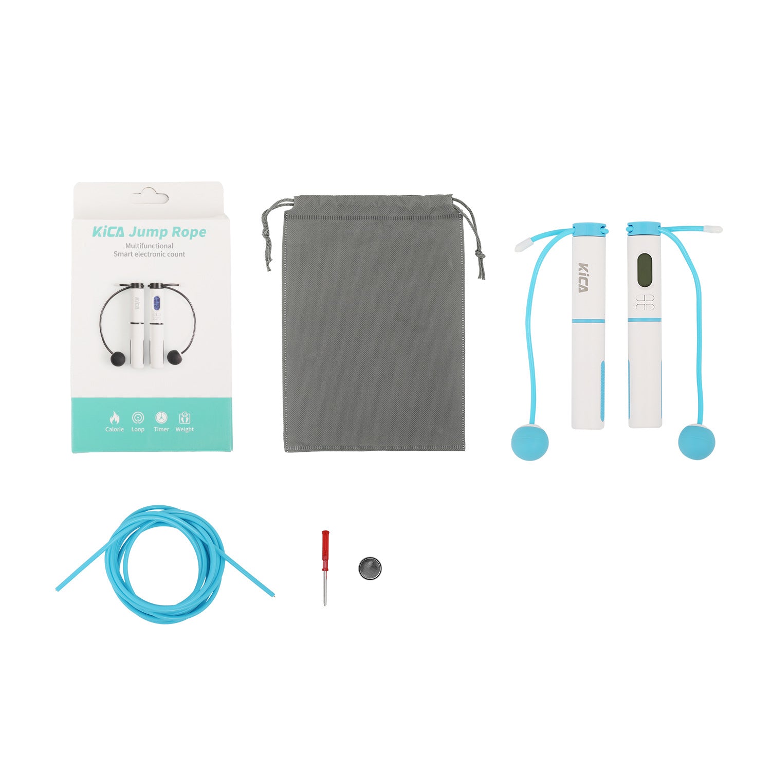 CUTTING-EDGE TECHNOLOGY smart cordless jump rope with counter fitness ball